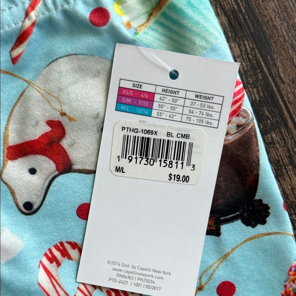 Capelli of New York Kids Leggings - Blue with Fun Print - Picture 5 of 5